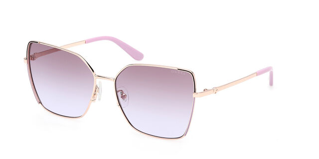 Guess GU00192 59F Cat Eye Shiny Rose Gold Sunglasses  display picture 1