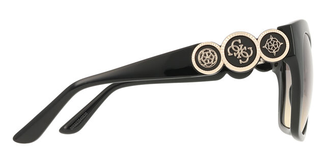 Guess GU00197 05B Butterfly Shiny Black Sunglasses  display picture 1