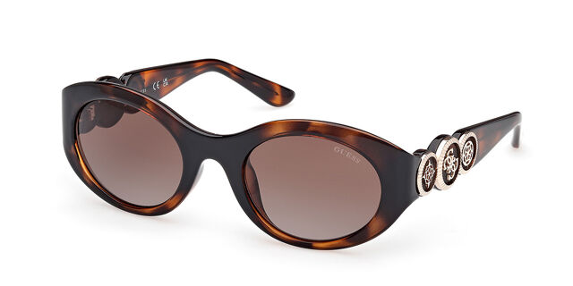 Guess GU00198-H 52F Oval Dark Tortoise Sunglasses  display picture 1
