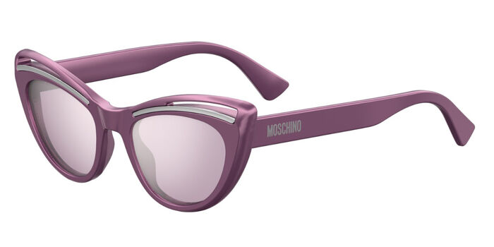 NEW MOSCHINO SUNGLASSES GREY WOMEN EYEWEAR MOSCHINO MOS156/S 0MQE 9O Moschino MOS156/S MQE/9O - Sunglasses for Woman – LookerOnline main image 3