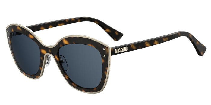 Moschino MOS099/S 086/9O Butterfly Dark Havana Sunglasses  display picture 1