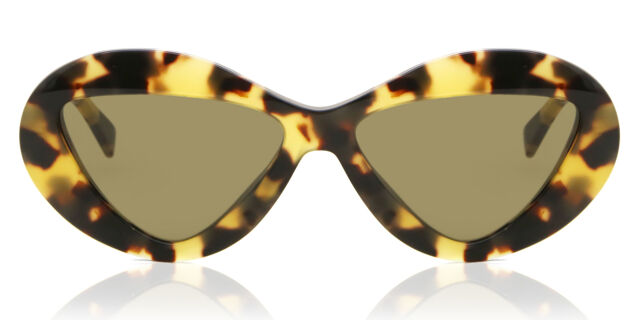 Moschino MOS076/S EPZ/QT Cat Eye Yellow Tortoise Sunglasses  display picture 1