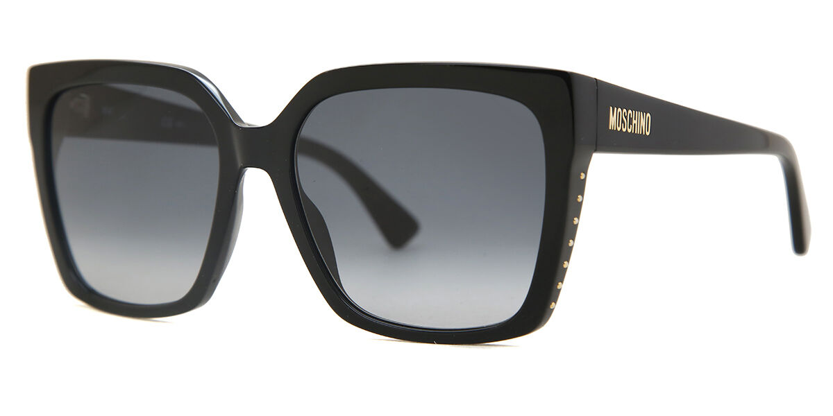 Moschino レクタンクルフレムサンクラス MOS079S 8079O MOS079/S sunglasses Black | SmartBuyGlasses US