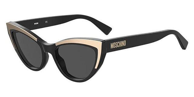 Moschino MOS094/S Sunglasses Color: Black/Grey Color Code: 807/R Moschino MOS094/S Sunglasses Color: Black/Grey Color Code  main image 2