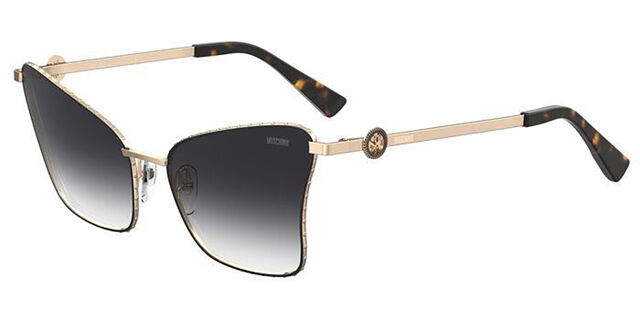 Moschino Black & Gold or Brown & Gold Sunglasses with Case Moschino Women main image 4