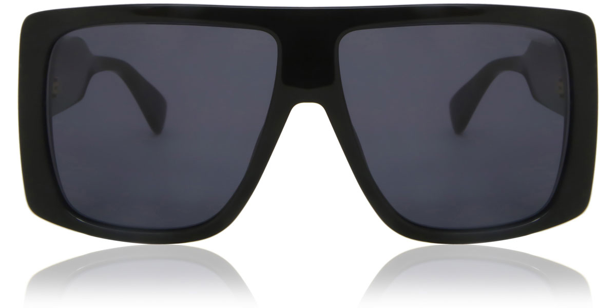 Moschino NEW Moschino Sunglasses Women Black Oval Lens Frames Gradient Acetate Purple UV 