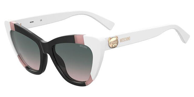 Moschino MOS122/S 3H2/JP Cat Eye Black Pink White Sunglasses  display picture 1