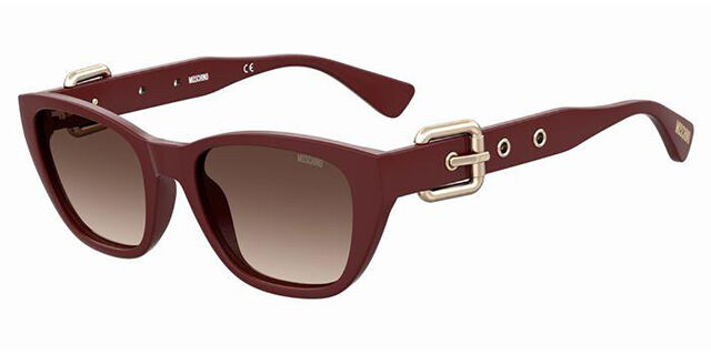 Moschino MOS130/S LHF/HA Square Burgundy Sunglasses  display picture 1