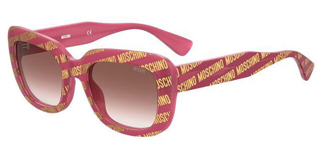 Moschino MOS132/S SDH/3X Cat Eye Fuchsia Pink Pattern  display picture 1