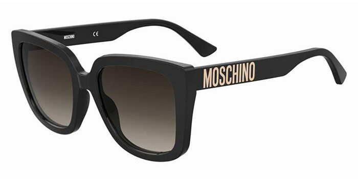 Women’s Moschino MOS096/S Oversized Sunglasses Moschino Gradient Gold Mirror Square Ladies Sunglasses  main image 2