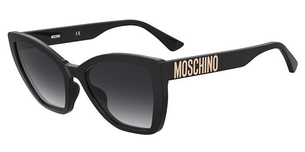 Photos - Sunglasses Moschino MOS155/S 807/9O Women's  Black Size 55 