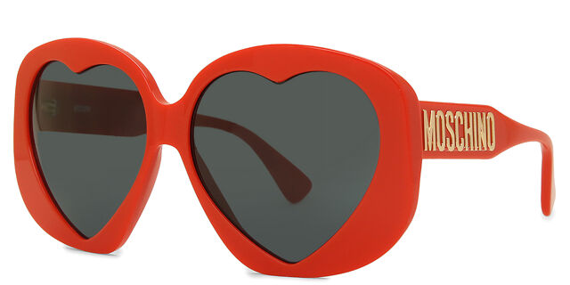 Moschino MOS152/S C9A/IR Geometric Red Sunglasses  display picture 1