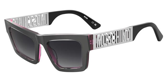 Moschino MOS171/S 4WC/9O Square Metalized Grey on Pink 