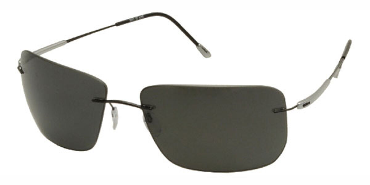 Silhouette 8655/S ADVENTURER Polarized 6200 Sunglasses Black ...