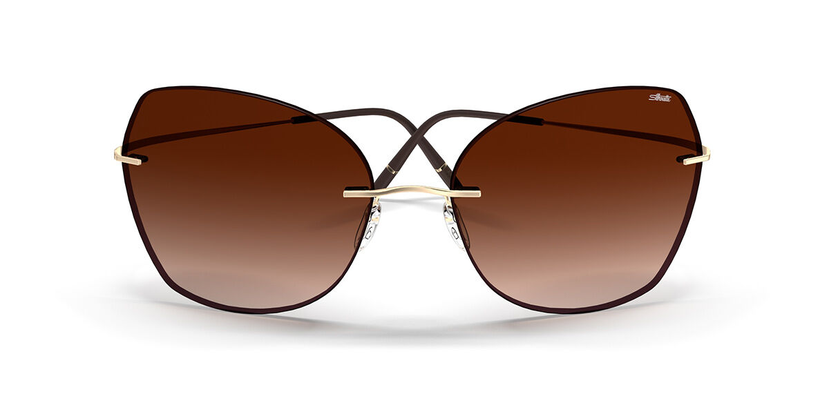 Silhouette Adara Hel Ram 8192/75 7530 61 Guldiga Solglasögon Kvinna