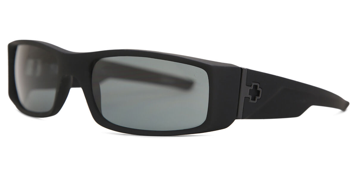 Spy hielo Sunglasses Soft Matte Black Happy Grey Green