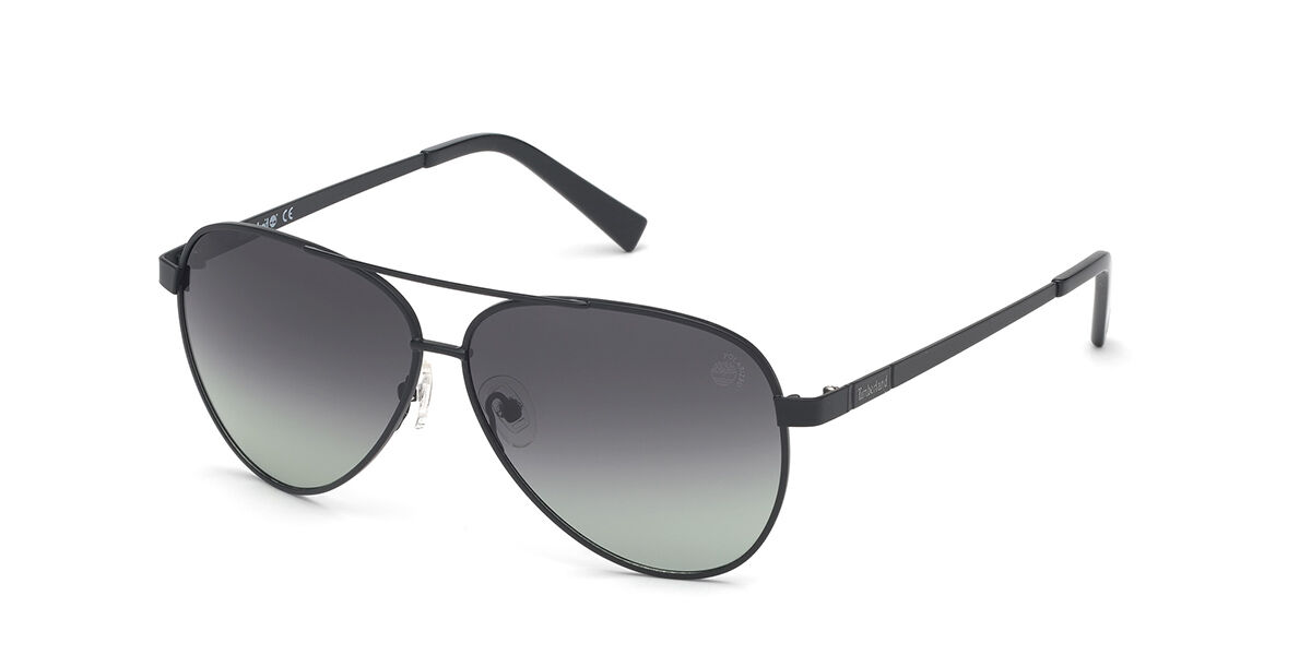 timberland black aviator sunglasses