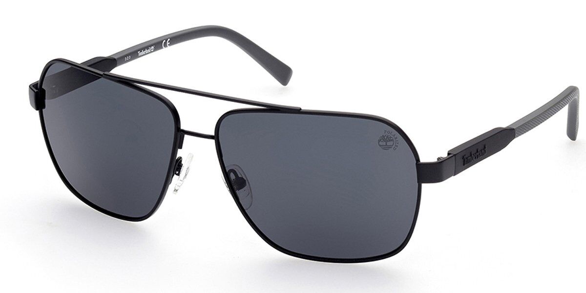 Timberland Polarized Smoke Rectangular Men's Sunglasses TB9281 97D 62  889214343499 - Sunglasses - Jomashop