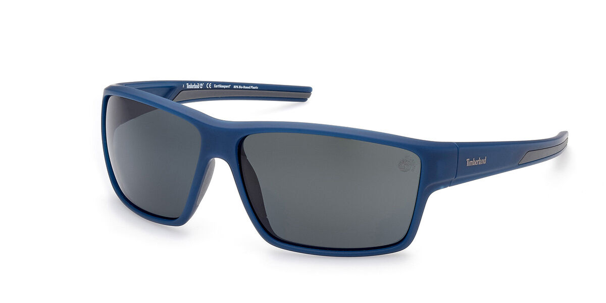 Timberland TB9277 Polarized 91D Sunglasses Matte Blue | VisionDirect ...