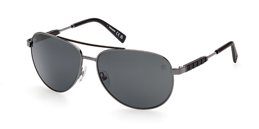 Noreste Ciudad paracaídas Timberland TB9282 Polarized 06D Sunglasses Shiny Nickel Dark Grey |  SmartBuyGlasses UK