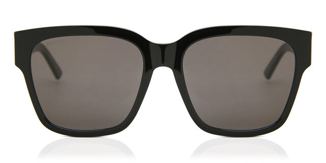 Balenciaga BB0056S 001 Square Black Sunglasses 