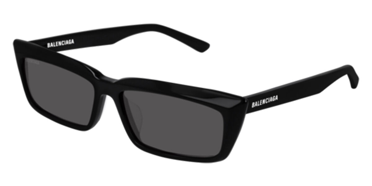 Balenciaga BB0047S 001 Sunglasses Shiny Black VisionDirect Australia