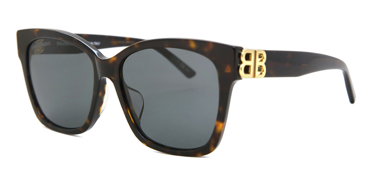 サングラス BALENCIAGA SS25 Woman SUNGLASSES (BB0102SA 002 BROWN) BB0102SA Asian Fit sunglasses | SmartBuyGlasses CA
