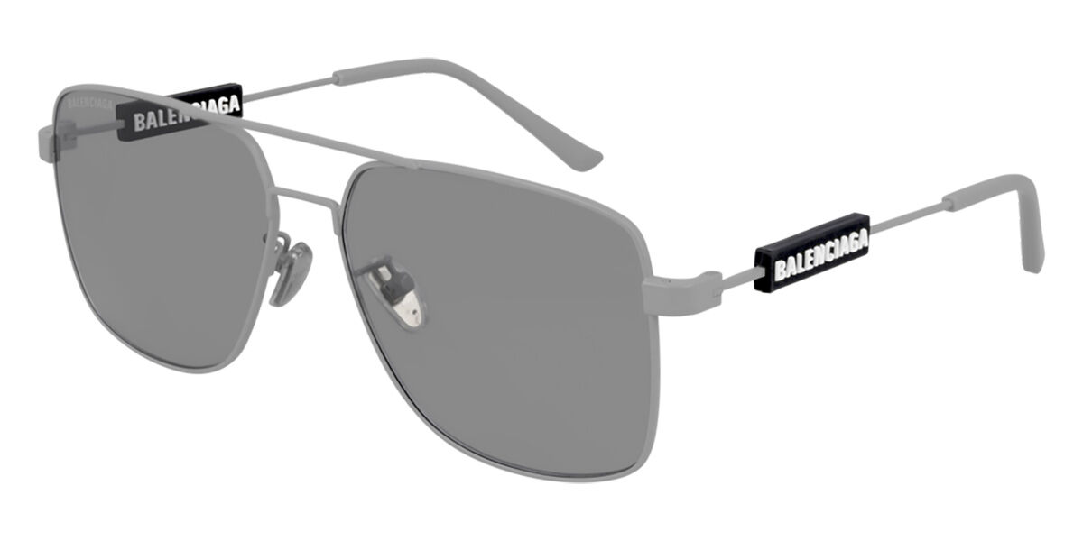 Balenciaga BB0116SA Asian Fit 004 Sunglasses Grey VisionDirect Australia