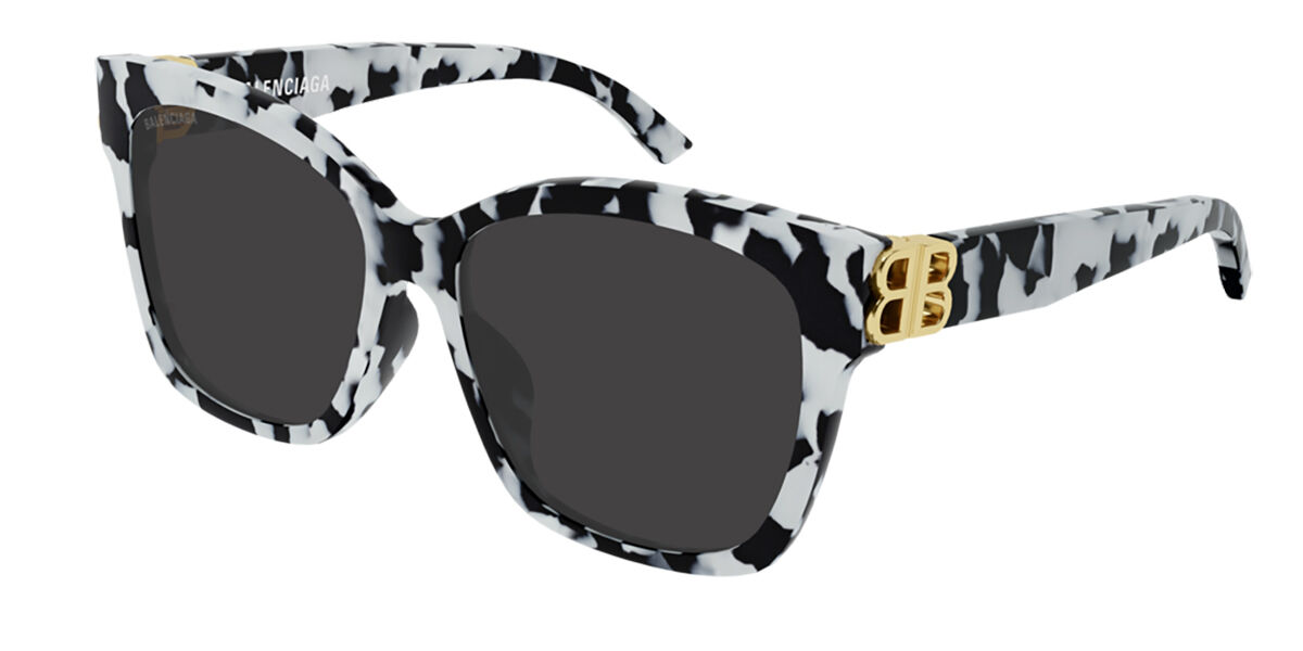 Balenciaga BB0102SA Asian Fit 001 Sunglasses Black SmartBuyGlasses UK