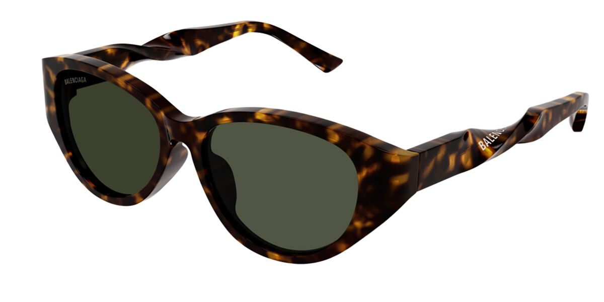 Balenciaga BB0209SA Asian Fit 002 Sunglasses Havana VisionDirect