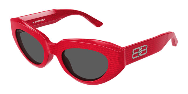 Balenciaga BB0236S 003 Cat Eye Red Sunglasses  display picture 3