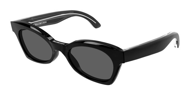 NEW BALENCIAGA BB0230S 001 BLACK CAT EYE WOMEN SUNGLASSES BALENCIAGA Balenciaga BB0230S Black/Grey (001) Sunglasses | eBay main image 2