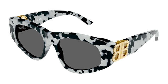 Balenciaga BB0095S 010 Cat Eye White Tortoise Sunglasses  display picture 1