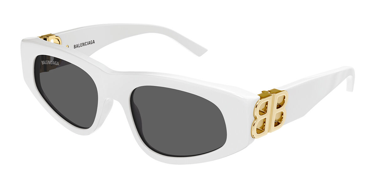 Balenciaga BB0095S 021 Sunglasses White | VisionDirect Australia