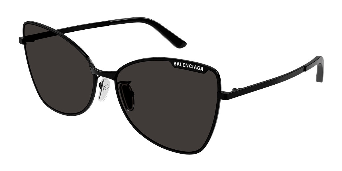 Photos - Sunglasses Balenciaga BB0278S Asian Fit 001 Women’s  Black Size 