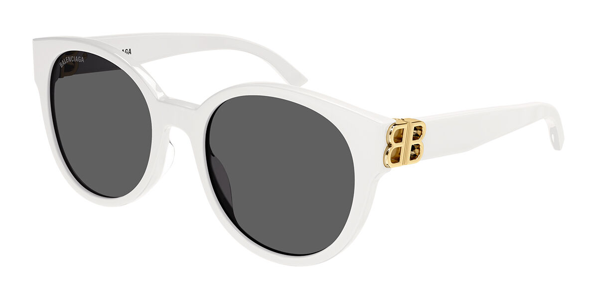 Balenciaga BB0134SA Asian Fit 005 Sunglasses in White SmartBuyGlasses USA