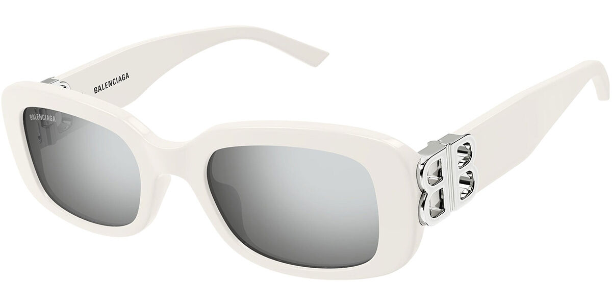Balenciaga BB0096S 020 Sunglasses in White | SmartBuyGlasses USA