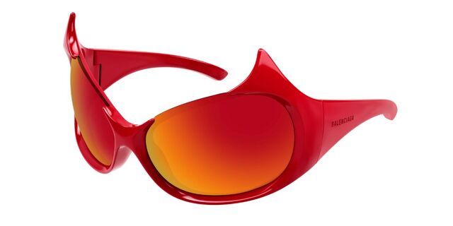 Balenciaga BB0284S 004 Oversized Red Sunglasses  display picture 2