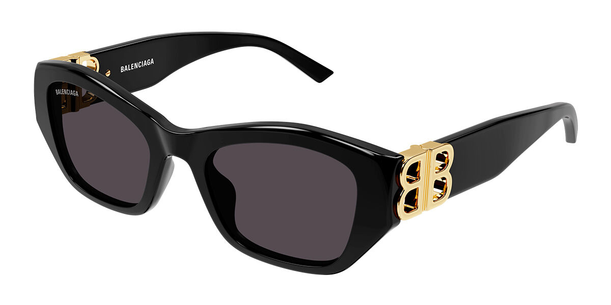Photos - Sunglasses Balenciaga BB0311SK Asian Fit 001 Women’s  Black Size 