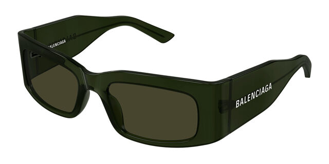 Balenciaga BB0328S Asian Fit 006 Rectangle Green Sunglasses  display picture 3