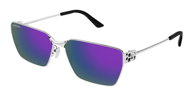 Balenciaga BB0374SK Asian Fit 003 Geometric Silver  display picture 3