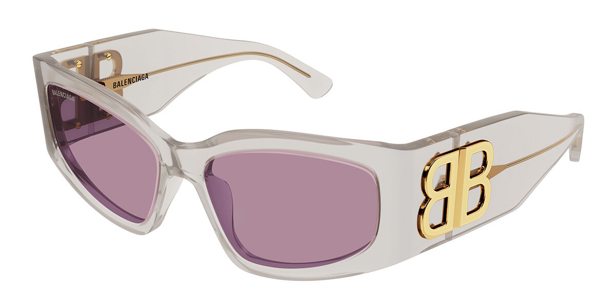 Image of Balenciaga BB0321S Asian Fit 012 Óculos de Sol Feminino Brancos BRLPT