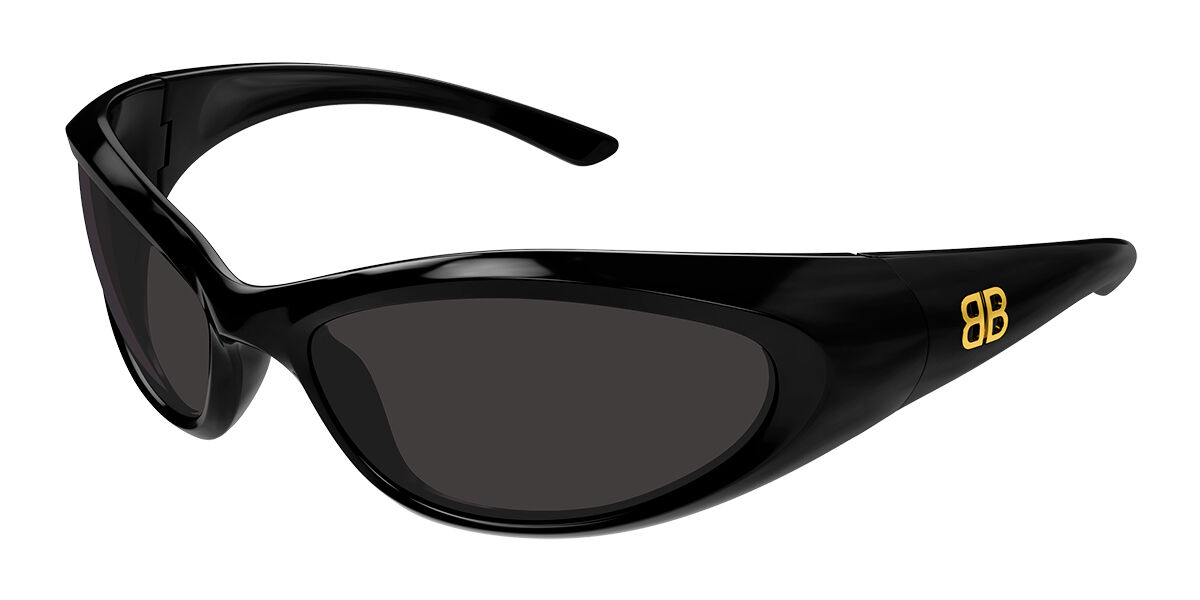 Image of Balenciaga BB0384SA Asian Fit 001 Óculos de Sol Pretos Masculino PRT