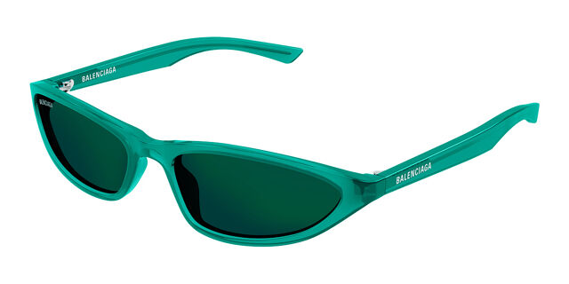 Balenciaga BB0402S 005 Oval Green Sunglasses  display picture 2