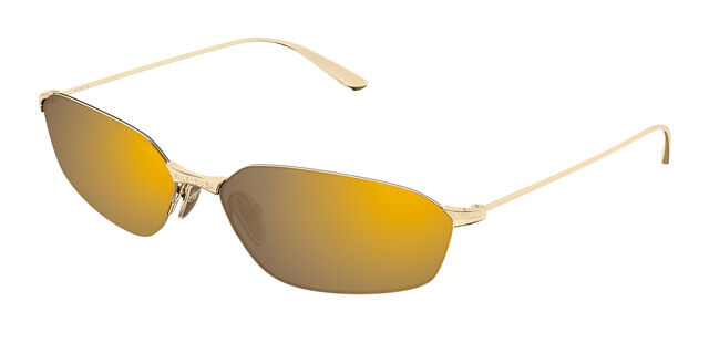 Balenciaga BB0412S 004 Geometric Gold Sunglasses  display picture 3