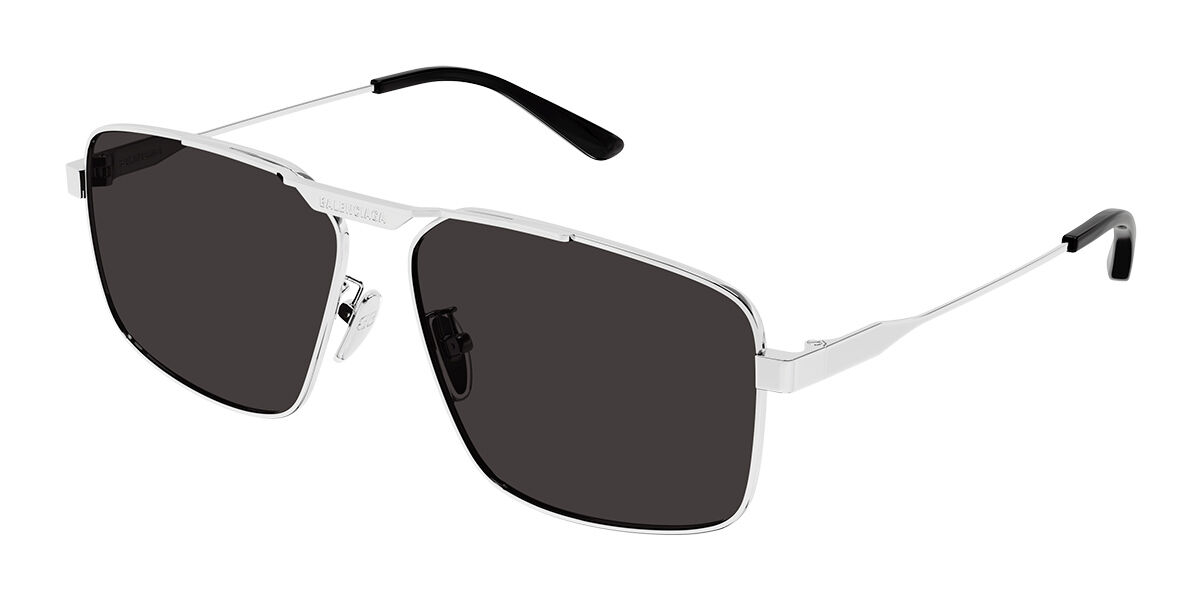 Image of Balenciaga BB0418SK Asian Fit 002 Óculos de Sol Masculino Prata BRLPT