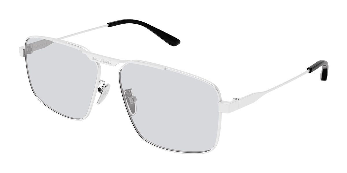 Image of Balenciaga BB0418SK Asian Fit 004 Óculos de Sol Masculino Prata BRLPT