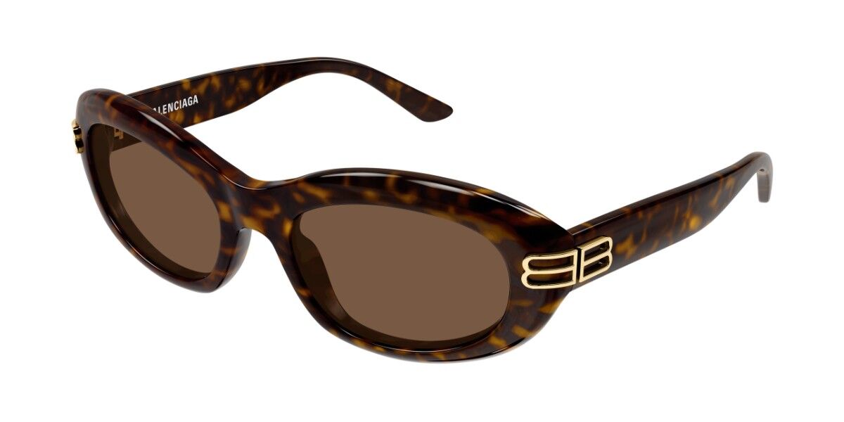 Balenciaga BB0431S 002 57 Sköldpaddemönstradeshell Solglasögon Kvinna