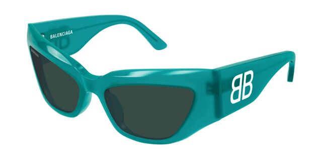 Balenciaga BB0444S 005 Cat Eye Green Sunglasses  display picture 3