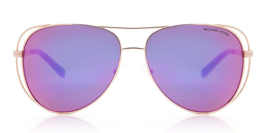 Michael Kors MK1024 LAI 11944X Sunglasses Rose Gold | SmartBuyGlasses UK